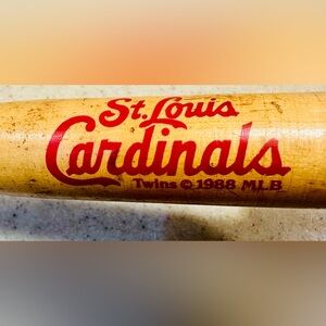Vintage 1988 Wooden St.Louis Cardinals Mini Baseball Bat MLB Park Souvenir 18”